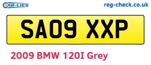SA09XXP are the vehicle registration plates.