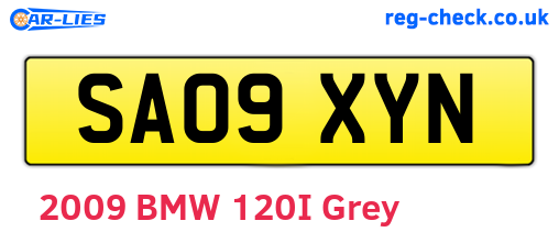 SA09XYN are the vehicle registration plates.