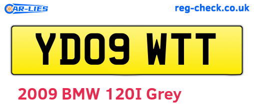 YD09WTT are the vehicle registration plates.