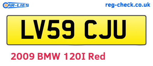 LV59CJU are the vehicle registration plates.