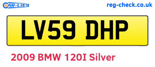 LV59DHP are the vehicle registration plates.