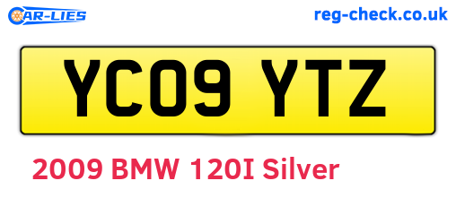 YC09YTZ are the vehicle registration plates.