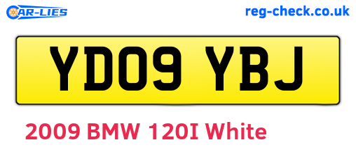 YD09YBJ are the vehicle registration plates.