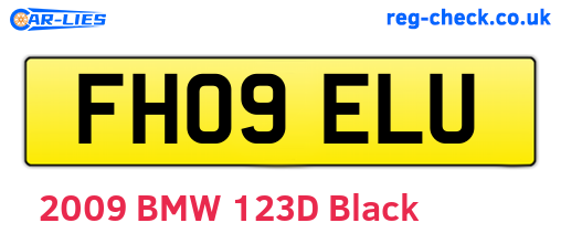 FH09ELU are the vehicle registration plates.