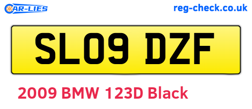SL09DZF are the vehicle registration plates.