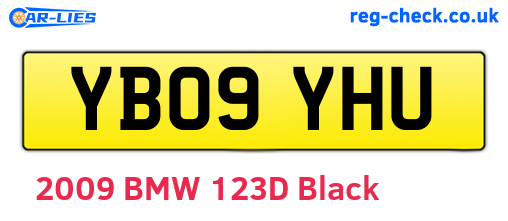 YB09YHU are the vehicle registration plates.