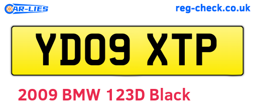 YD09XTP are the vehicle registration plates.
