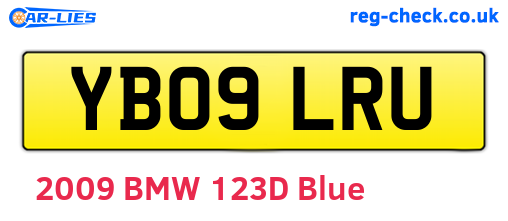 YB09LRU are the vehicle registration plates.