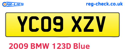 YC09XZV are the vehicle registration plates.