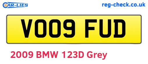VO09FUD are the vehicle registration plates.