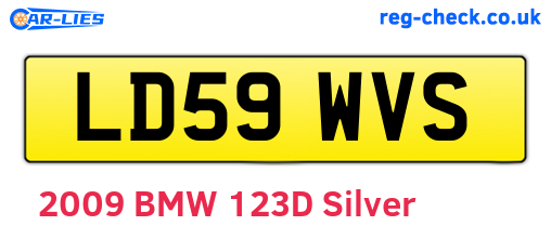LD59WVS are the vehicle registration plates.