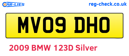 MV09DHO are the vehicle registration plates.