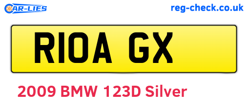 R10AGX are the vehicle registration plates.