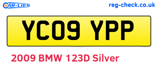 YC09YPP are the vehicle registration plates.