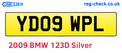 YD09WPL are the vehicle registration plates.