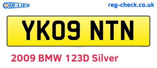 YK09NTN are the vehicle registration plates.