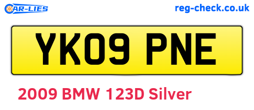 YK09PNE are the vehicle registration plates.
