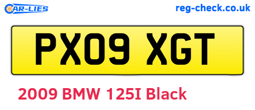 PX09XGT are the vehicle registration plates.