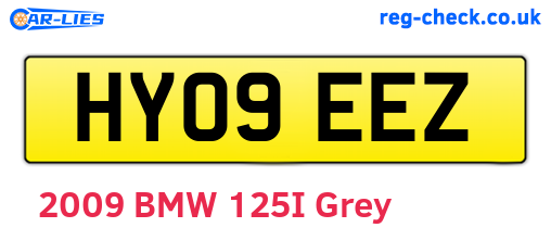 HY09EEZ are the vehicle registration plates.