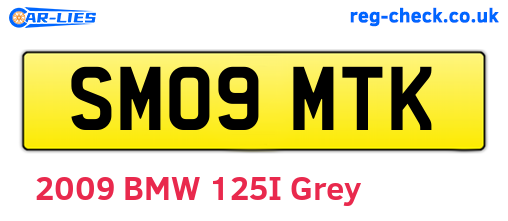 SM09MTK are the vehicle registration plates.