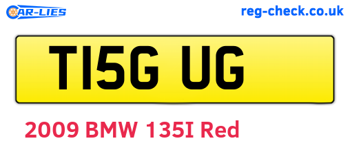 T15GUG are the vehicle registration plates.