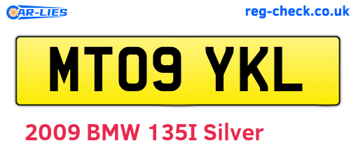 MT09YKL are the vehicle registration plates.