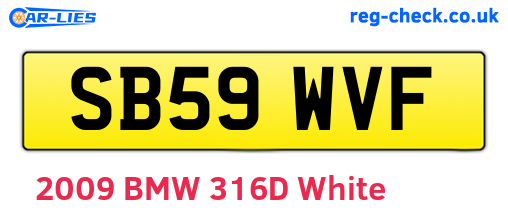 SB59WVF are the vehicle registration plates.