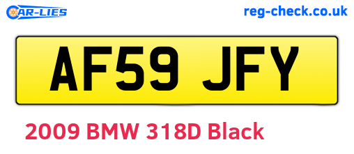 AF59JFY are the vehicle registration plates.