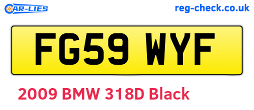 FG59WYF are the vehicle registration plates.