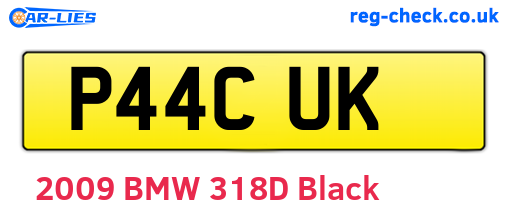 P44CUK are the vehicle registration plates.