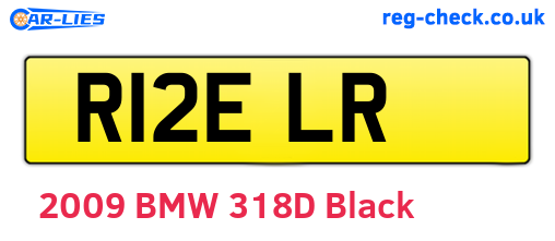 R12ELR are the vehicle registration plates.