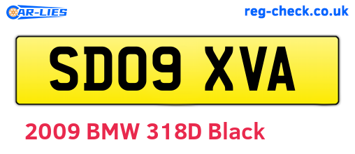 SD09XVA are the vehicle registration plates.