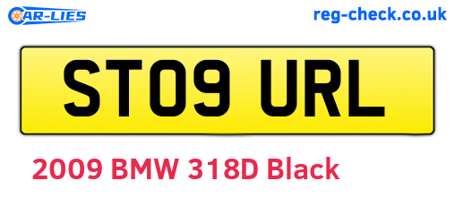 ST09URL are the vehicle registration plates.
