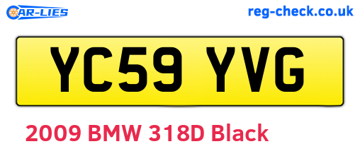 YC59YVG are the vehicle registration plates.