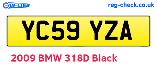 YC59YZA are the vehicle registration plates.