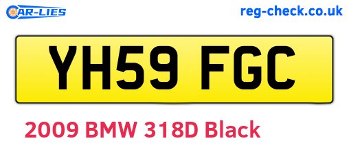 YH59FGC are the vehicle registration plates.