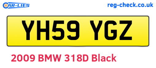 YH59YGZ are the vehicle registration plates.