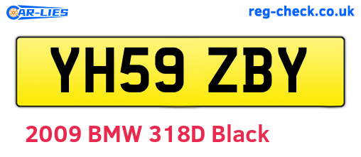 YH59ZBY are the vehicle registration plates.