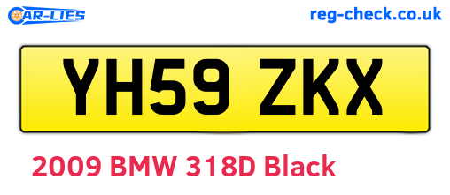 YH59ZKX are the vehicle registration plates.
