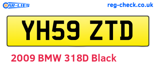 YH59ZTD are the vehicle registration plates.