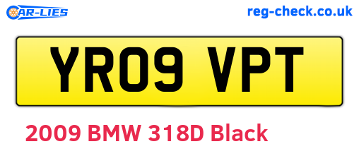 YR09VPT are the vehicle registration plates.