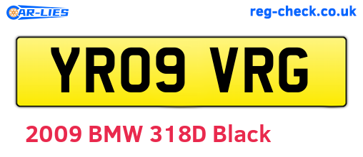 YR09VRG are the vehicle registration plates.