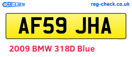 AF59JHA are the vehicle registration plates.