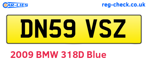 DN59VSZ are the vehicle registration plates.