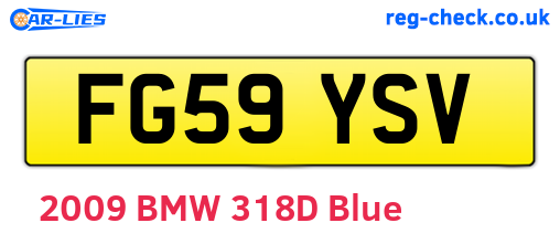 FG59YSV are the vehicle registration plates.