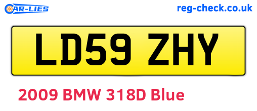 LD59ZHY are the vehicle registration plates.