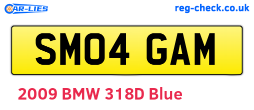SM04GAM are the vehicle registration plates.