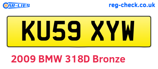 KU59XYW are the vehicle registration plates.