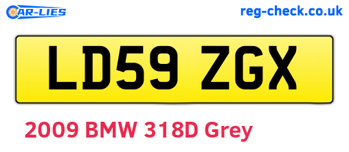 LD59ZGX are the vehicle registration plates.