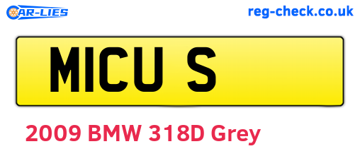 M1CUS are the vehicle registration plates.